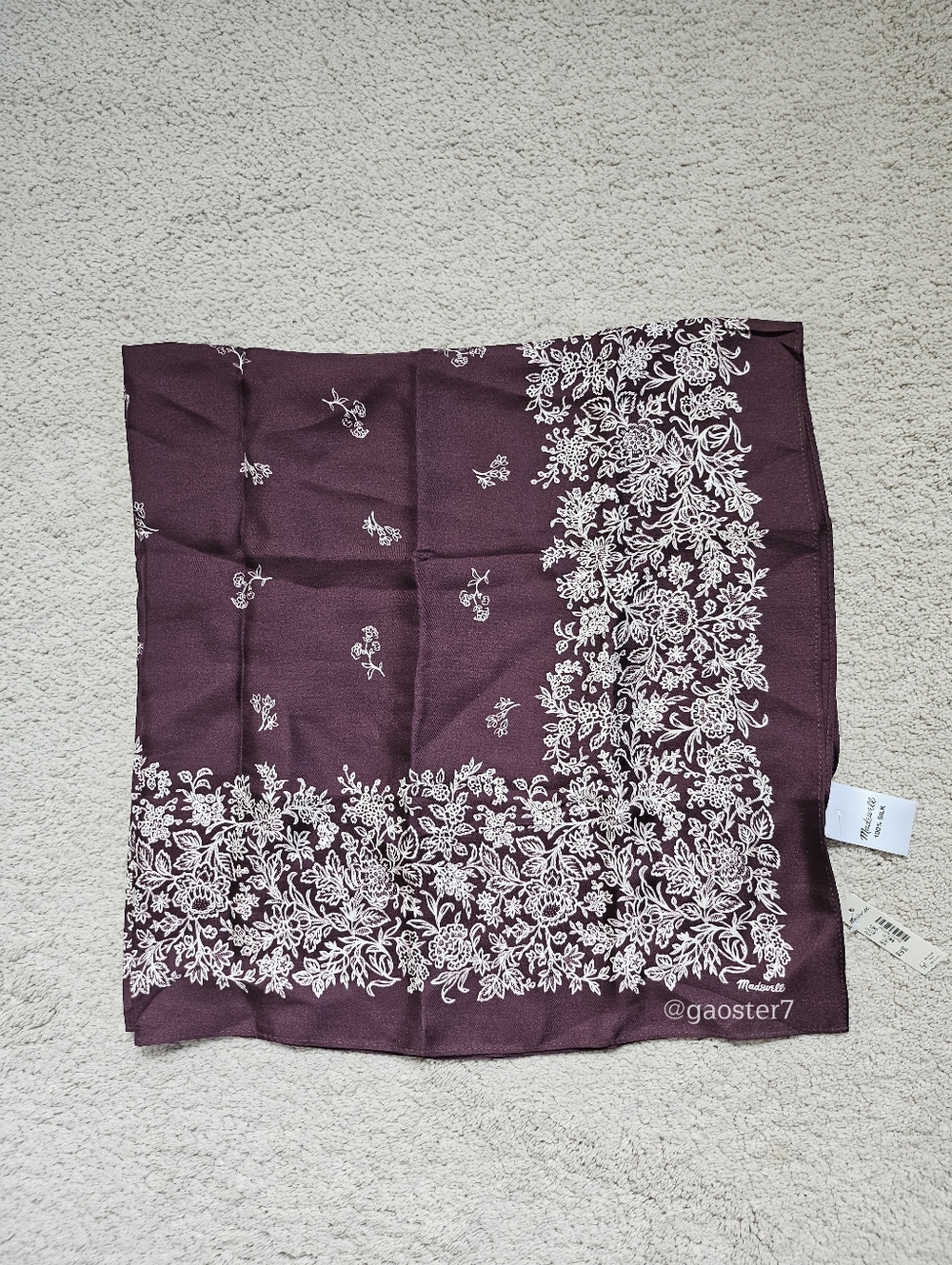 Madewell Medium Silk Bandana - Picture 3 of 5